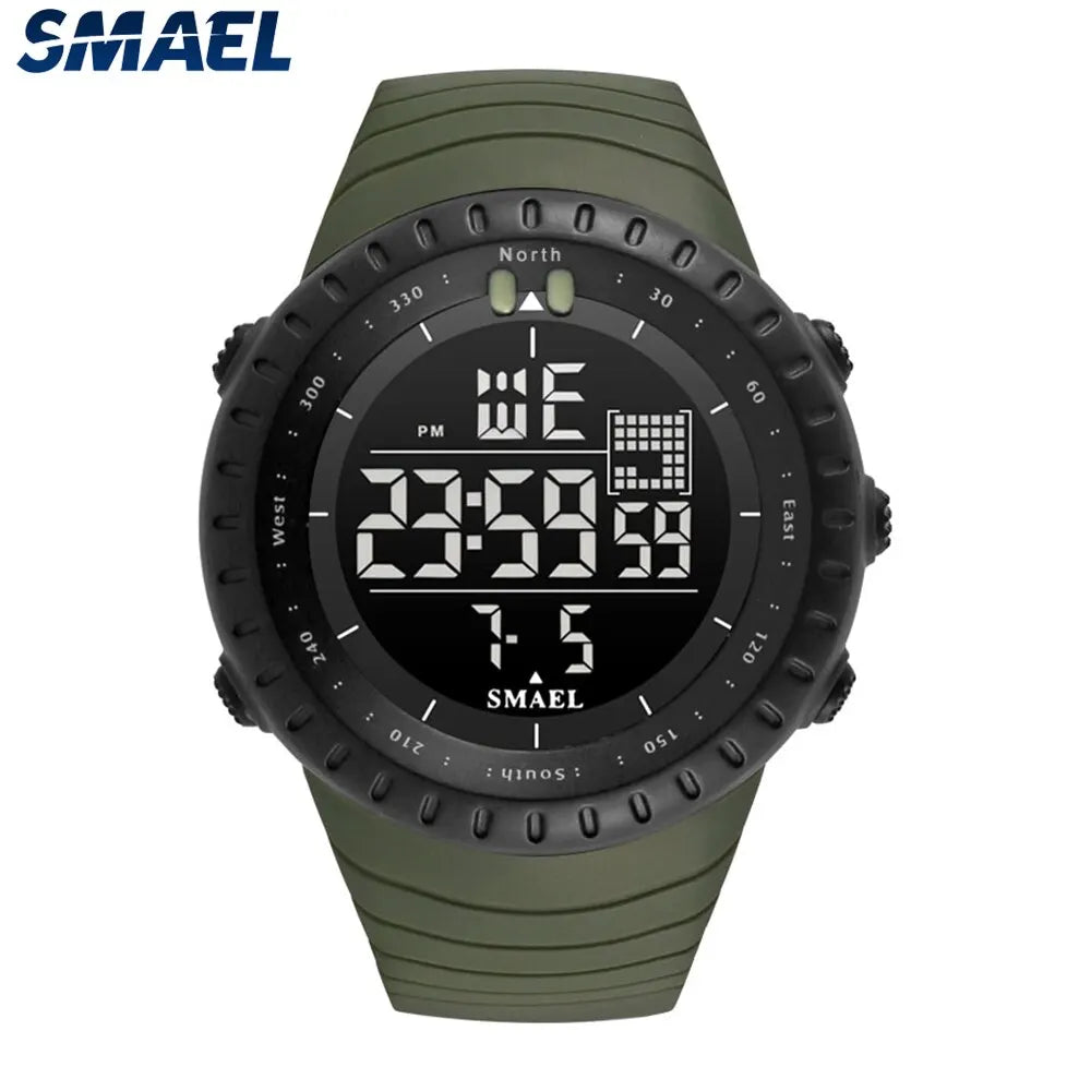 SMAEL Mens Digital Watch Outdoor Sports Waterproof