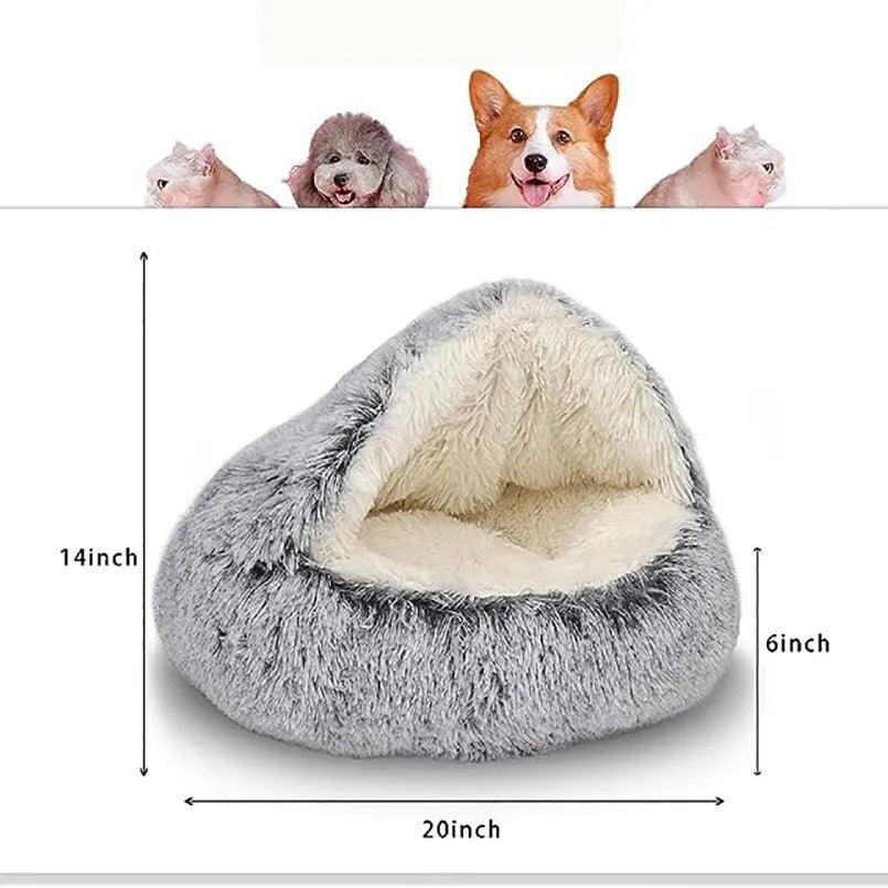 Soft Plush Round Cat Bed Pet Mattress - On Sale On