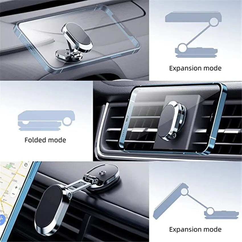 1080 Magnetic Car Phone Holder Magnet Foldable