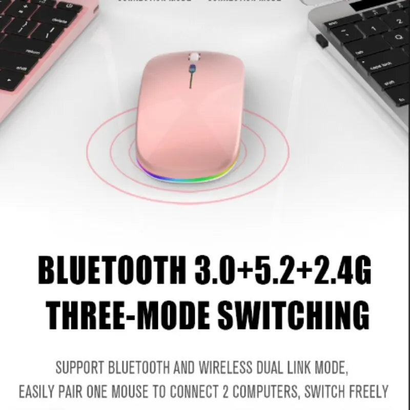 Bluetooth Wireless Mouse Charging Luminous Portable