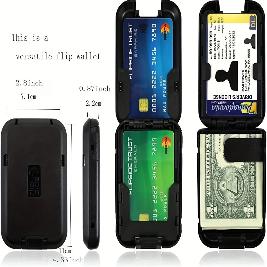 Metal Wallet RFID Block Mens Ultra Thin Aluminum Card Holder