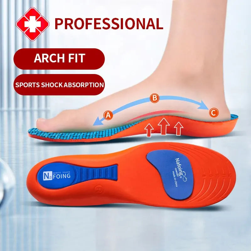 Sport Orthopedic Shoes Insoles Breathable Shock Absorption