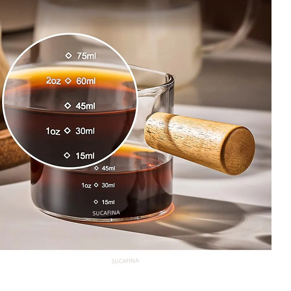 75ml Heat Resisting Glass Espresso Measuring Cup