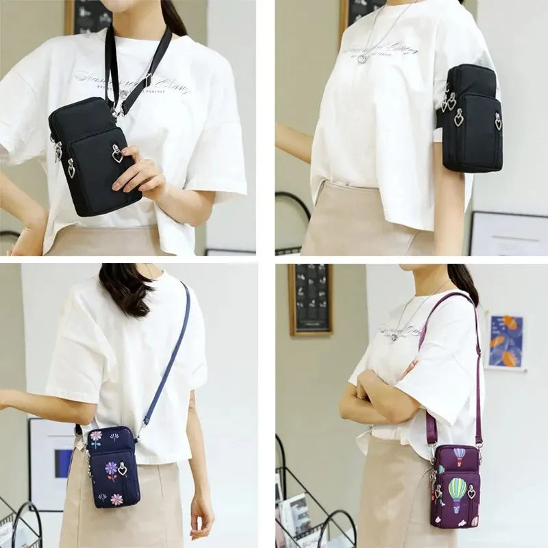 Waterproof Mobile Phone Bag Womens Mini Crossbody Bag