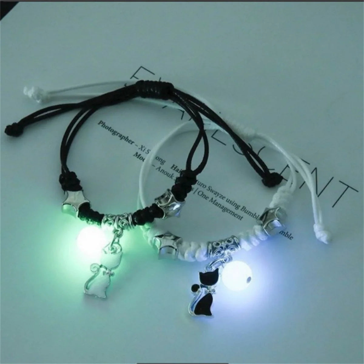 Luminous Beads Star Couple Bracelet For Women Men