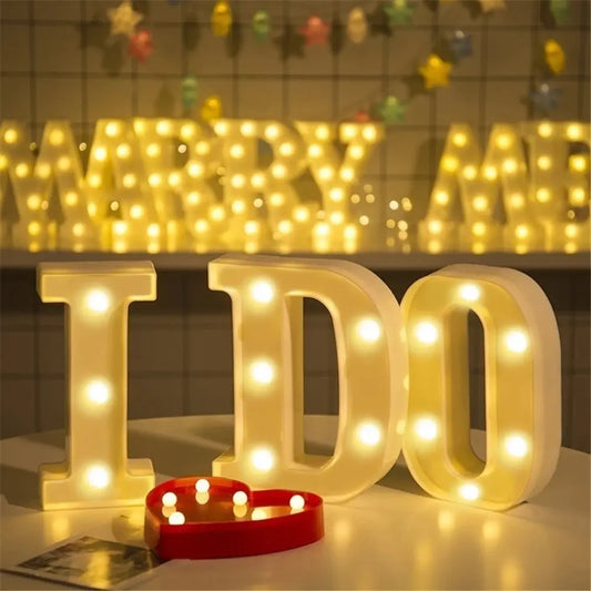 Alphabet LED Night Lights Luminous Lamp