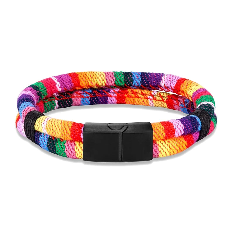 Unisex Handmade Woven Surfer Waterproof Rope Bracelet