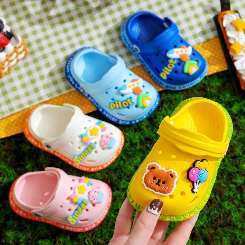 Summer Kids Sandals Hole Boys Girls Shoes Slippers