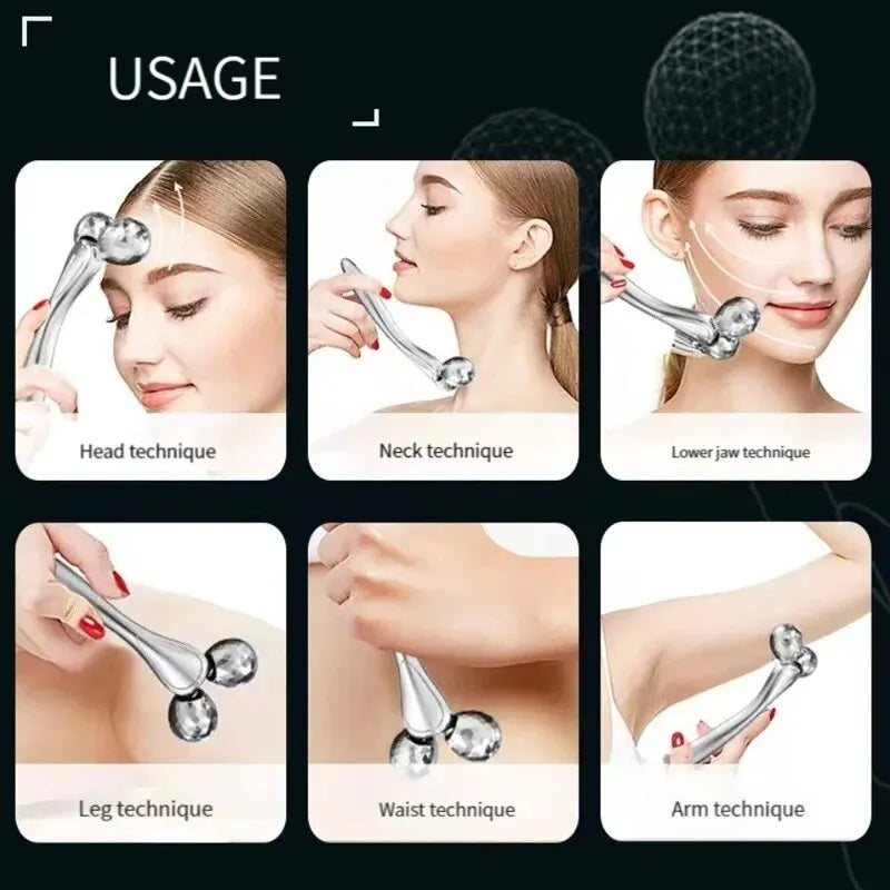 3D Facial Roller Massage V Shape Face Lifting Massage Lift Wrinkle