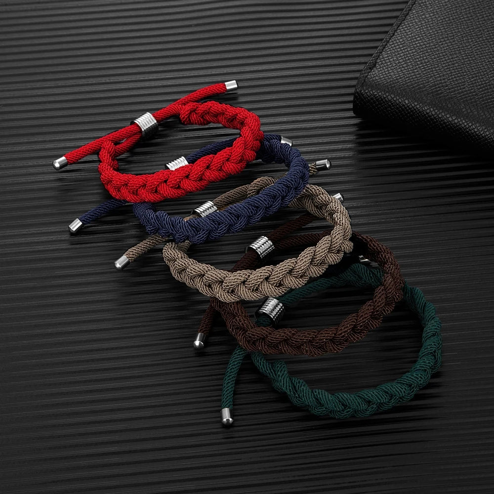 Creative Design Shoelace Bracelet Adjustable Survival Bracelets Handmade