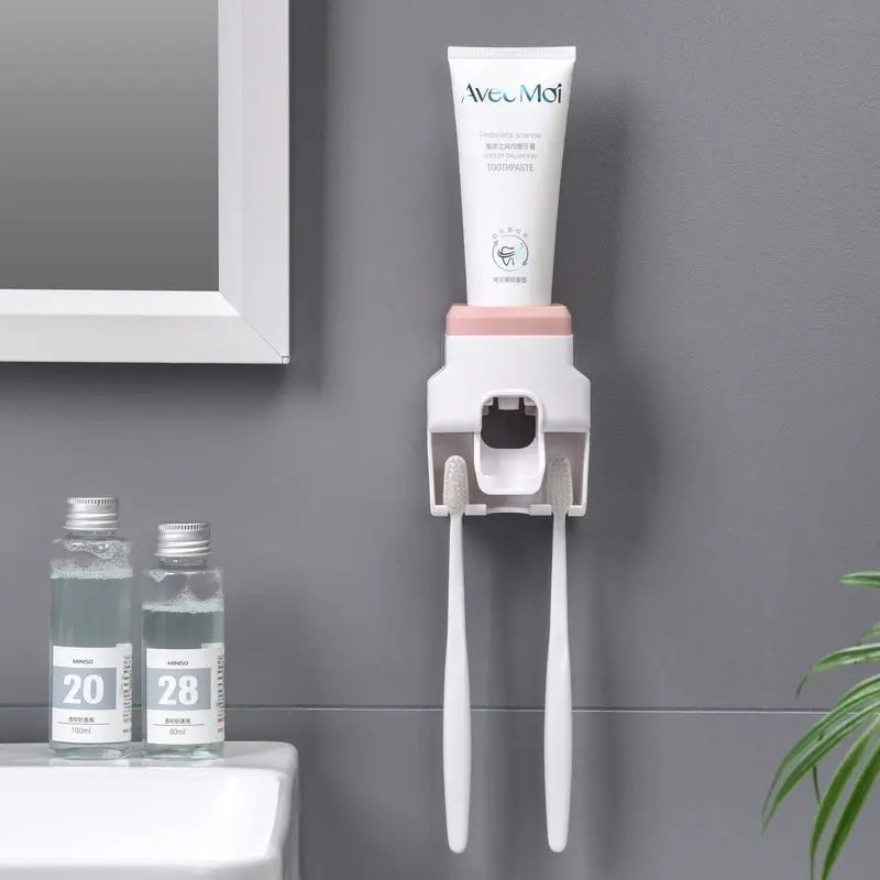 Automatic Toothpaste Dispenser Toothbrush Holder Squeezer