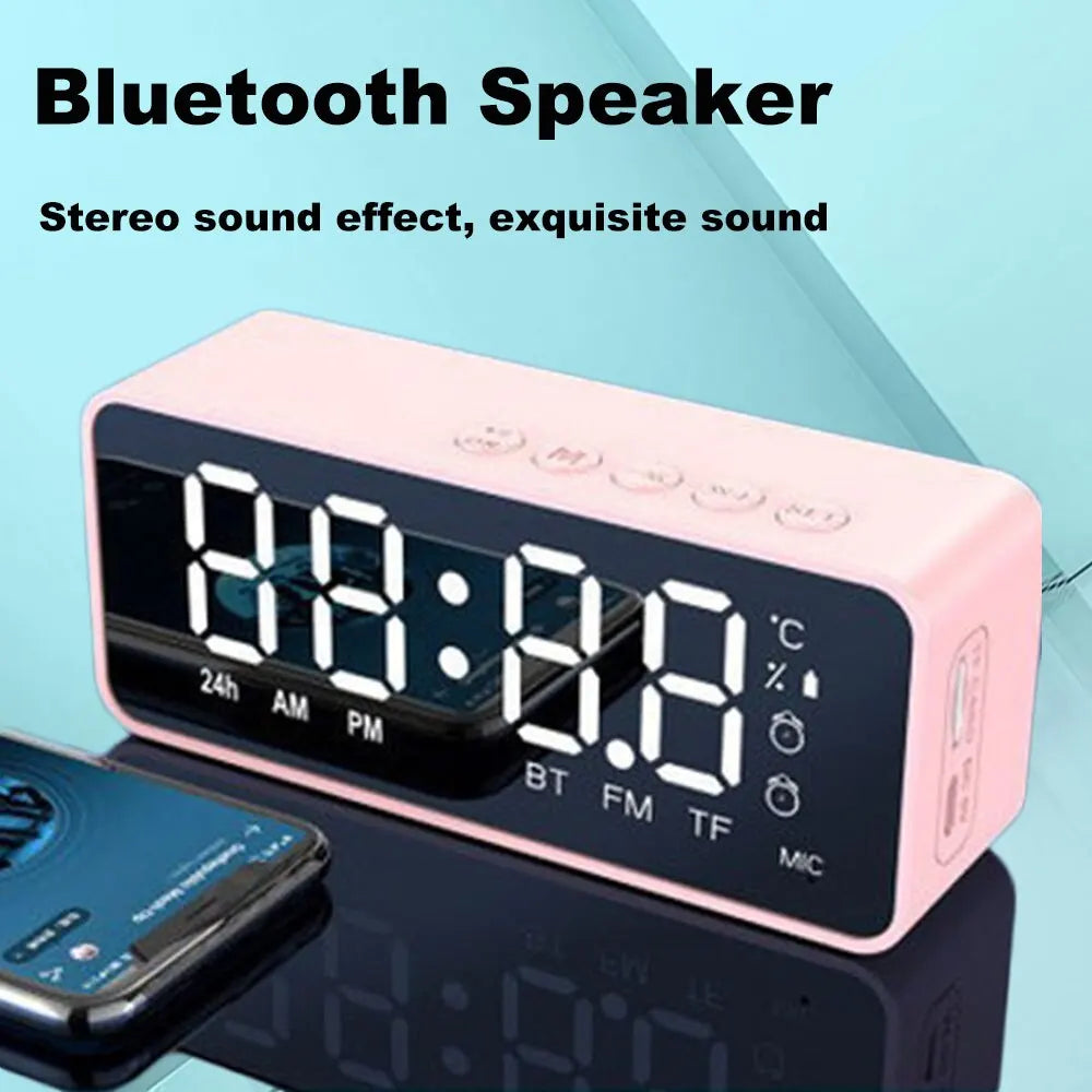 G50 Wireless Bluetooth Speaker Mirror Alarm Clock