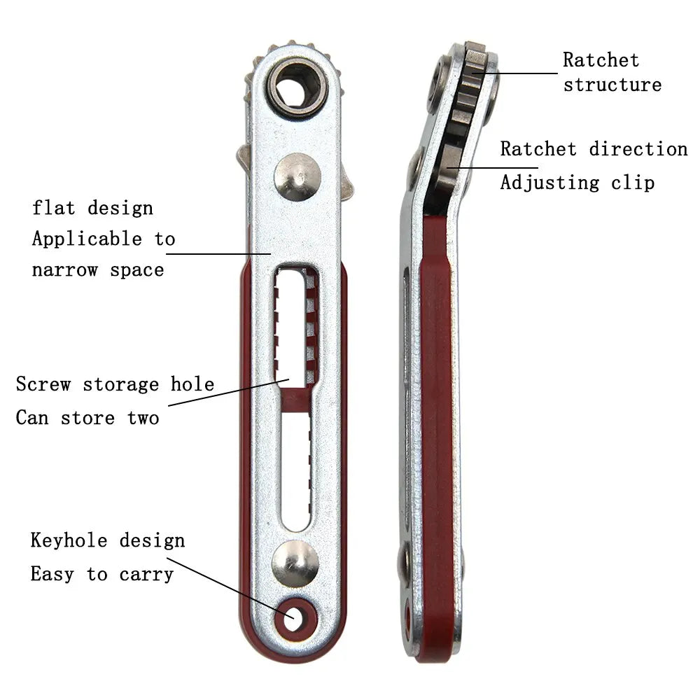 Multifunctional Bidirectional Ratchet Screwdriver