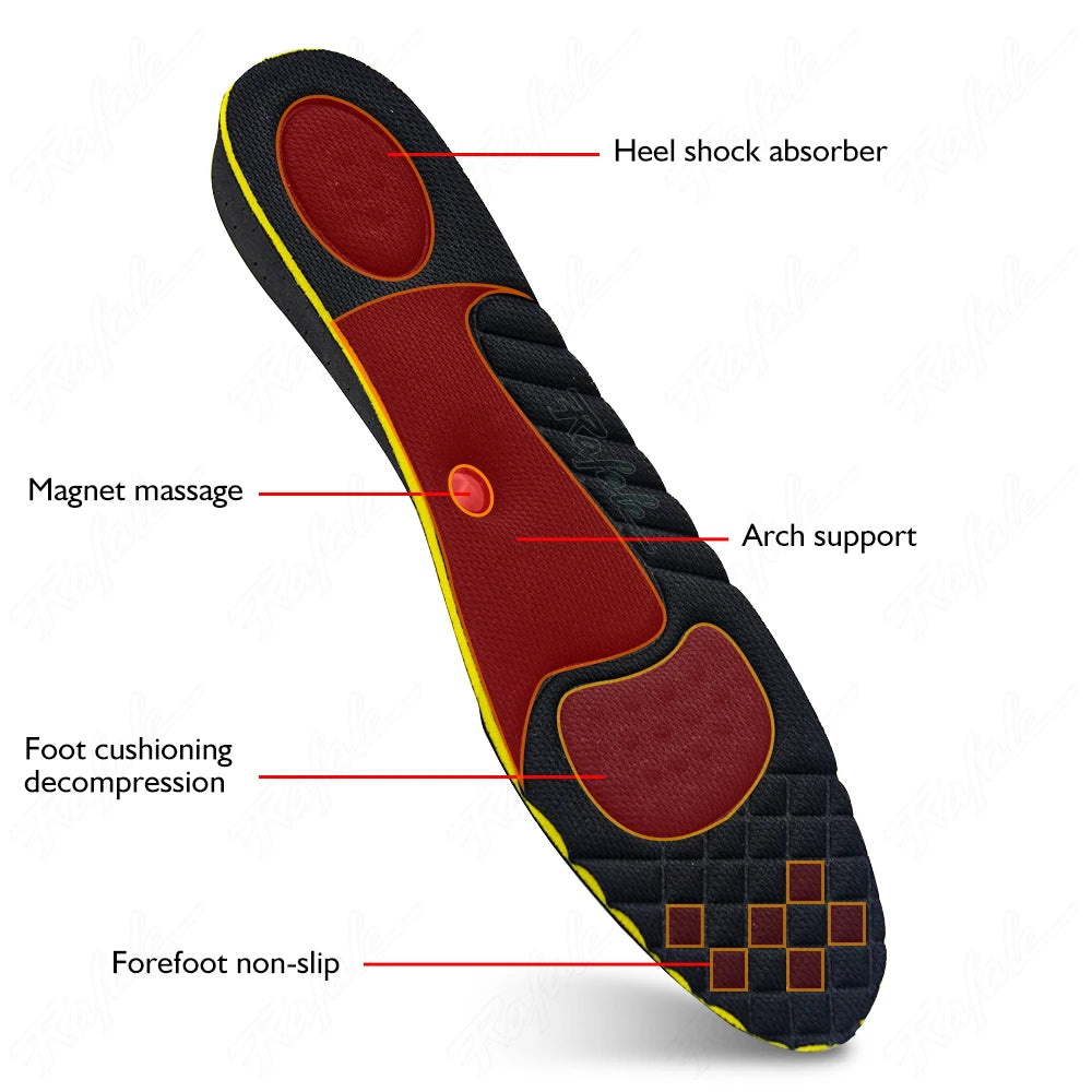 Height Increase Insoles Cushions Magnet Massage Invisible Height Lift