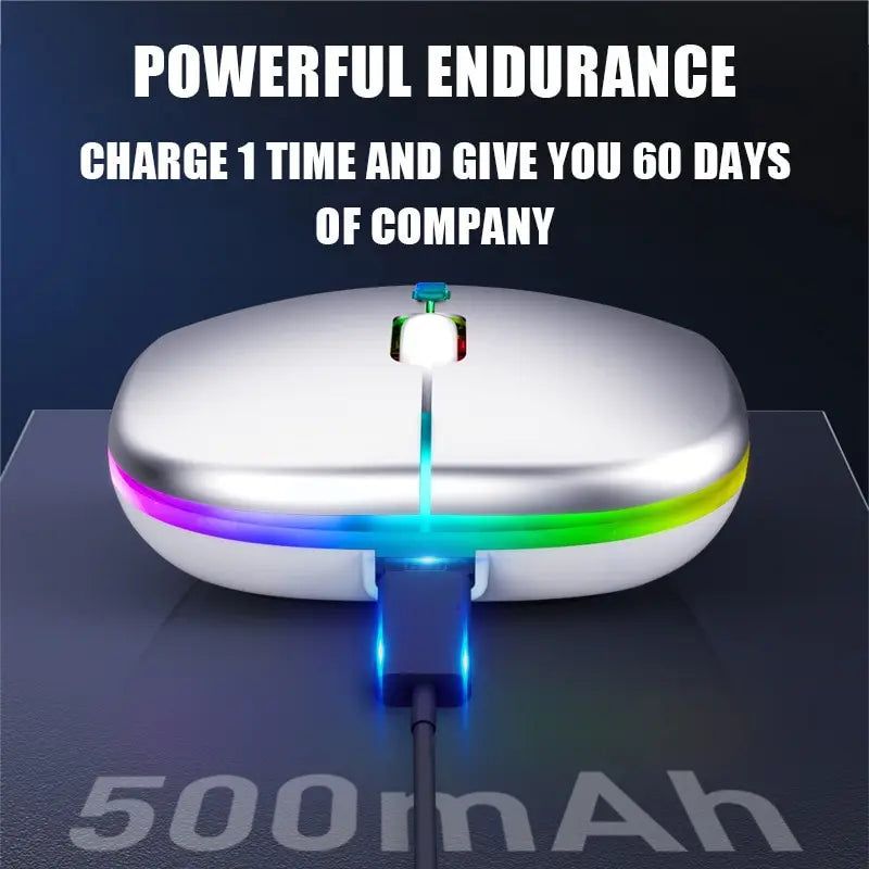 Bluetooth Wireless Mouse Charging Luminous Portable