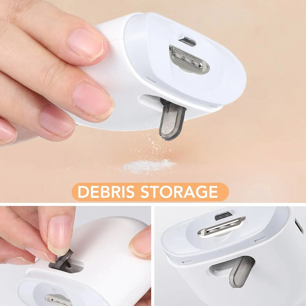 Electric Nail Clipper With Auxiliary Lighting Automatic Nail Grinder