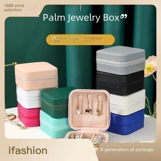 Portable Zipper Jewelry Box