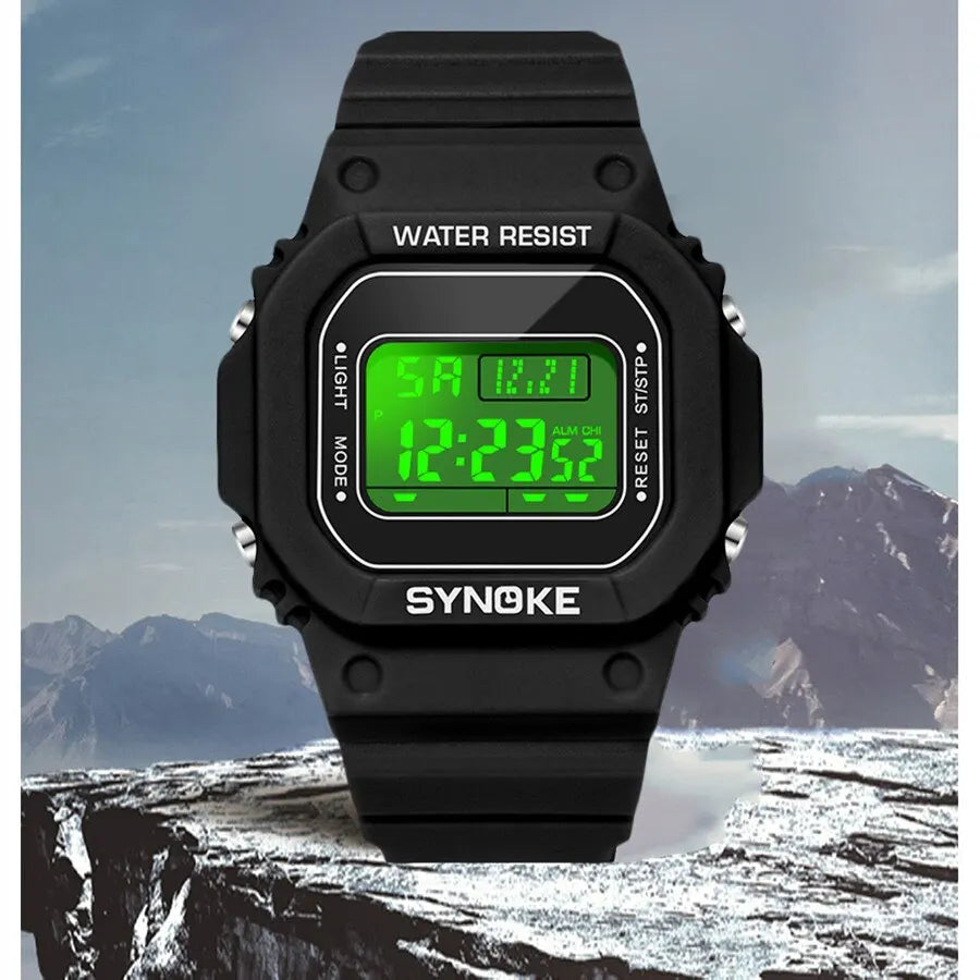 SYNOKE Outdoor Military Mens Digital Watch Waterproof