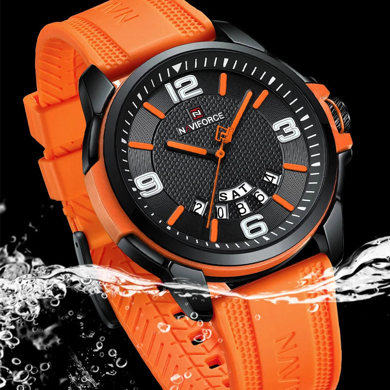 Creative TPU Strap Fashion Sports Waterproof Quartz Mens Watch