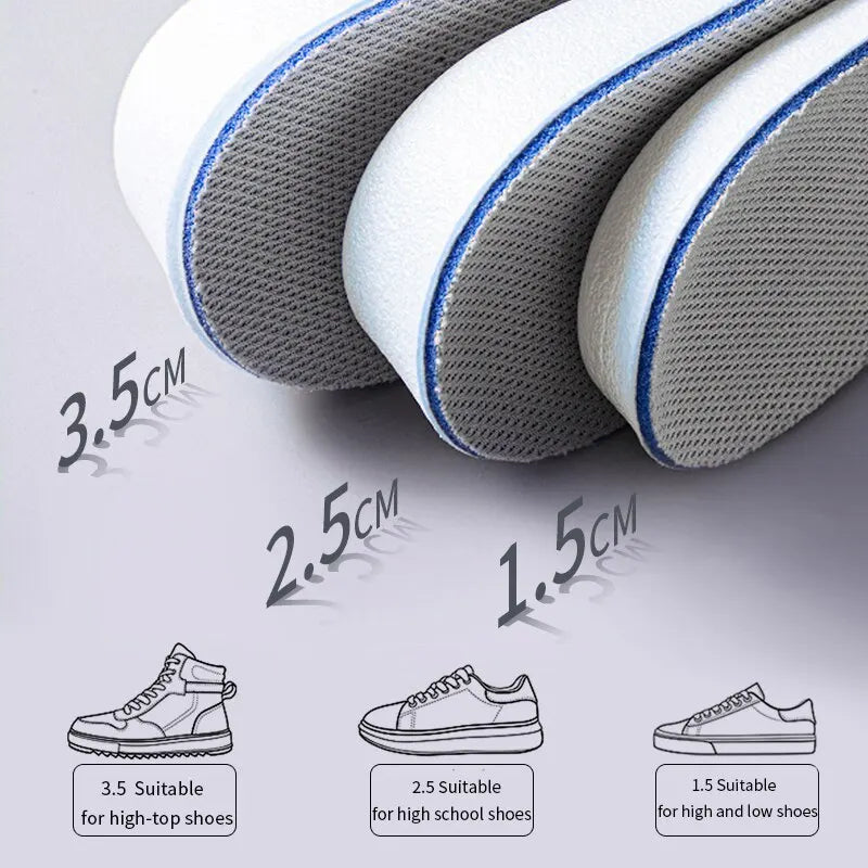 1Pair Invisible Height Increase Insoles for Shoes Breathable Comfortable