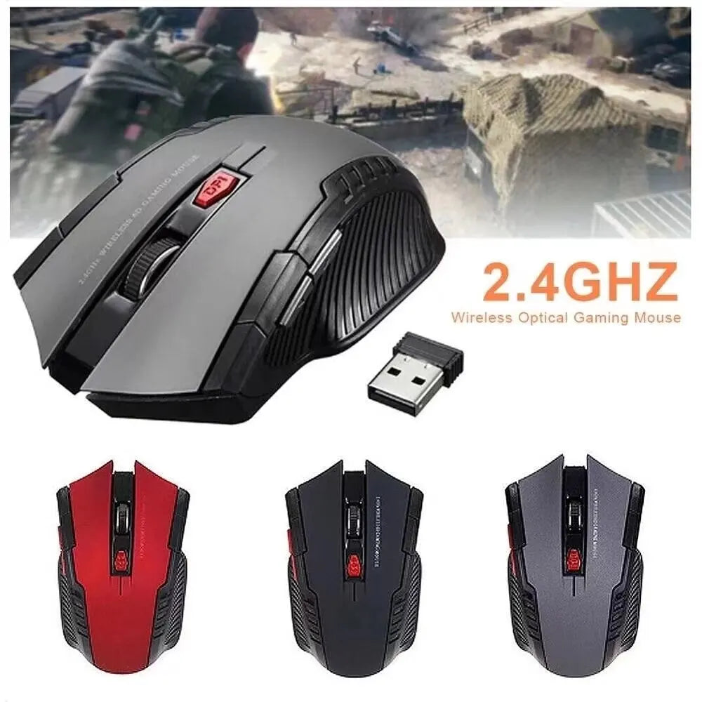 2.4GHz Wireless Mouse Optical Mice with USB Receiver