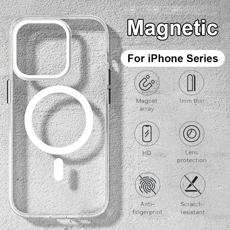 Magnetic Magsafing Case For iPhone 15 14 13 12 11 Pro Max Mini