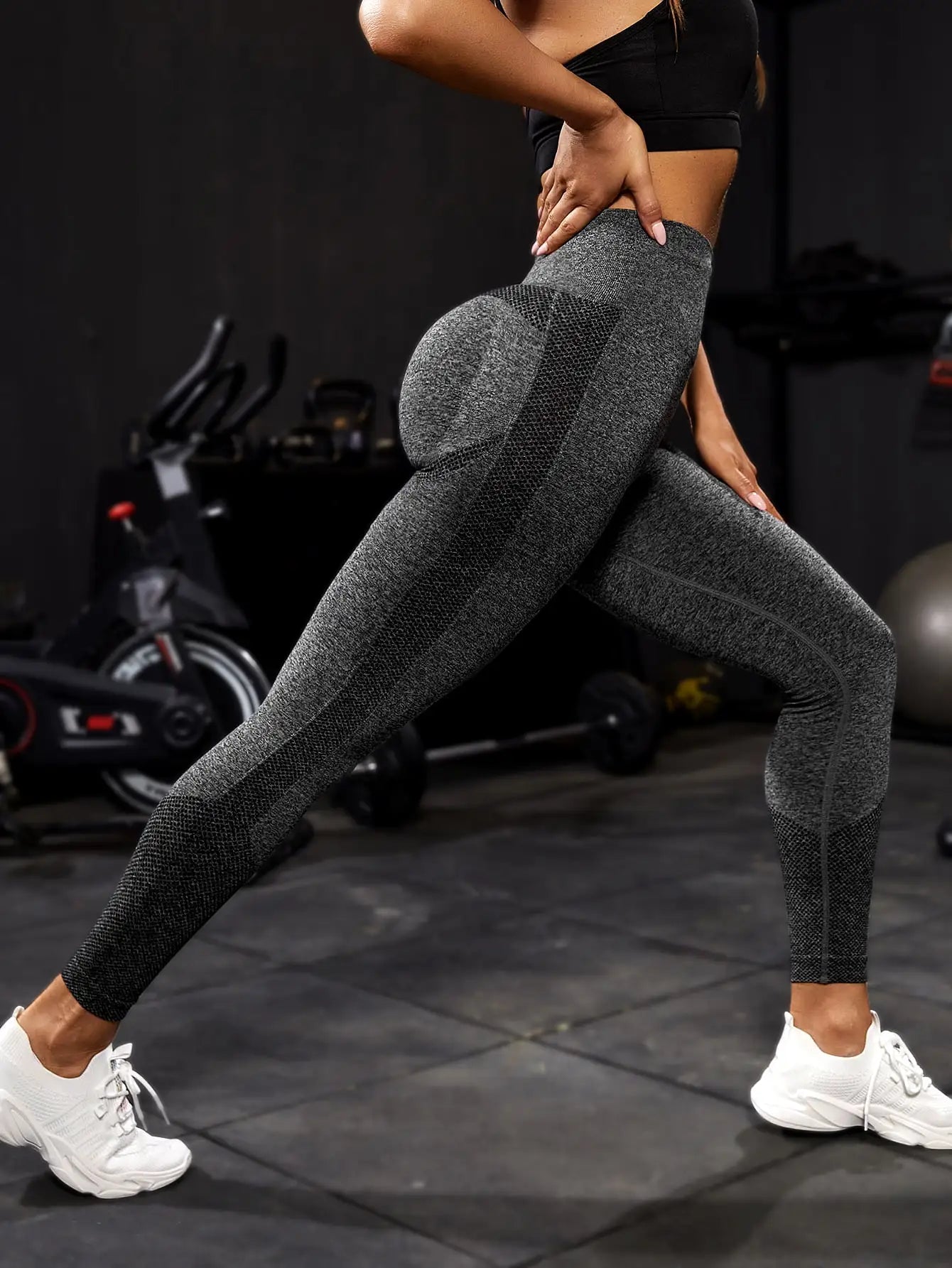 Yoga Sport Womens Fitness Seamless Workout Leggings