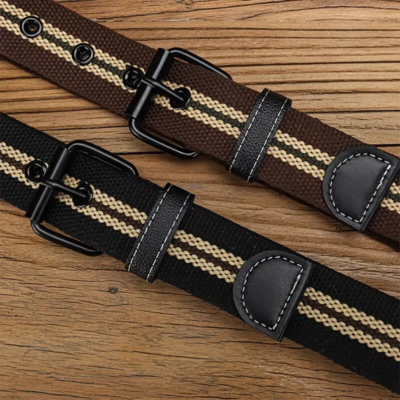 Mens Canvas Belt Unisex Outdoor Sports