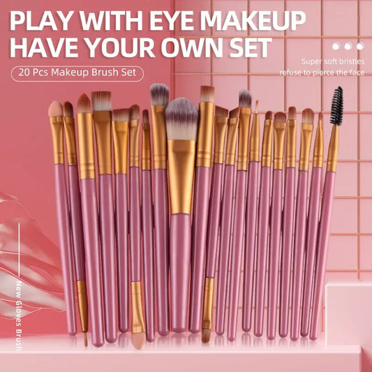 Maange 20 PCs Makeup Brush Set Eye Shadow Brush