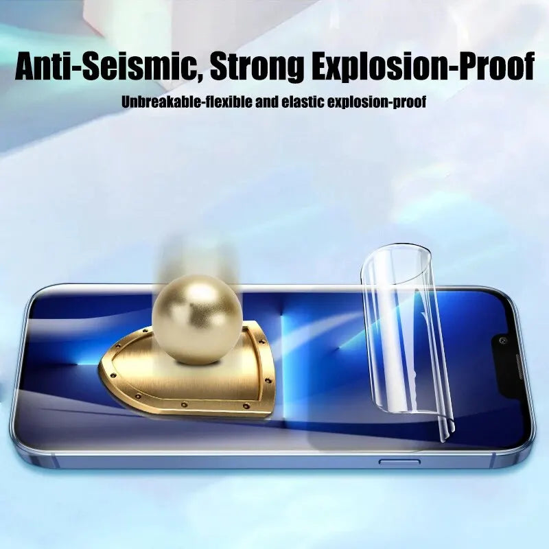 4pcs Full Cover Hydrogel Film Screen Protector For iPhone