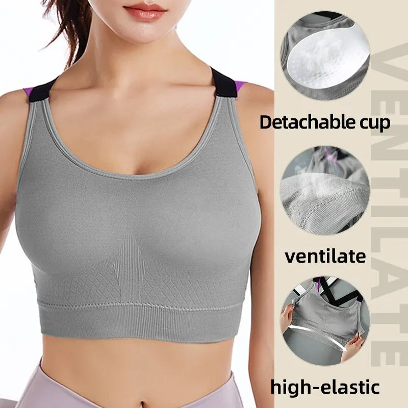 Womens Seamless Bra Camisole Underwear Sports Yoga