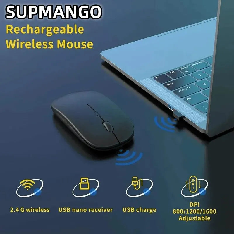 Rechargeable Wireless Mouse Single Mode USB 2.4Ghz RGB