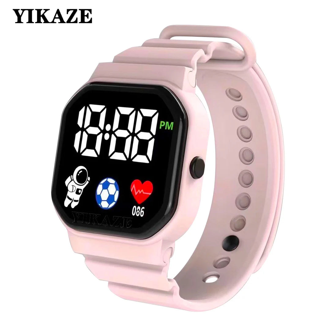 Kids Watch Sport LED Digital Spaceman Silicone Strap Waterproof