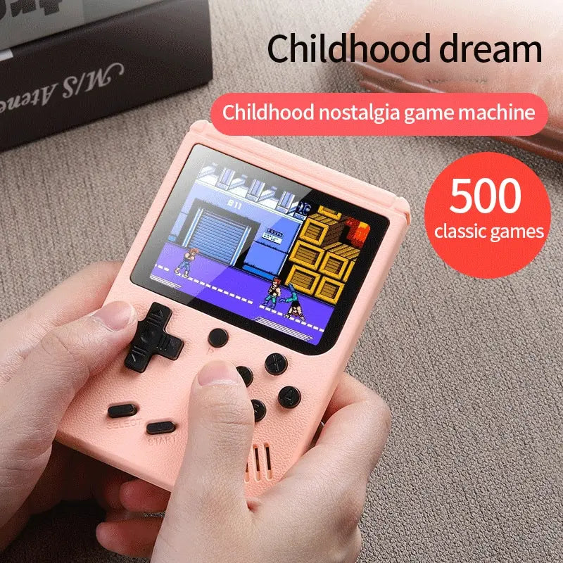 Video Game Console LCD Kids Game Player Built in 500 Games