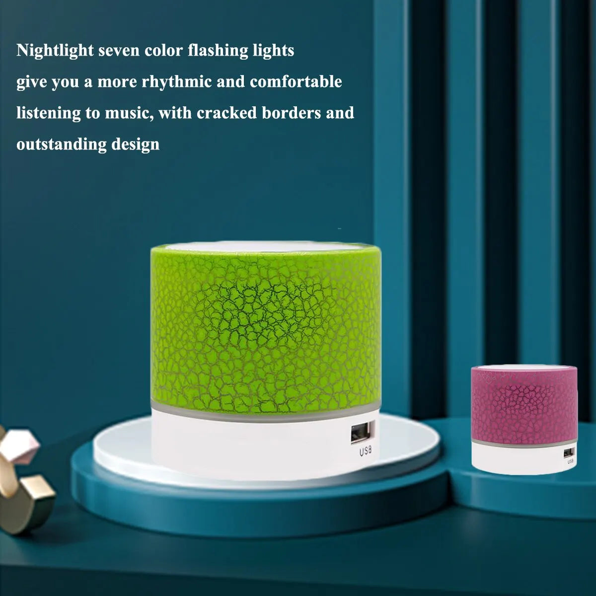 A9 Dazzling Crack LED Wireless Bluetooth Speaker