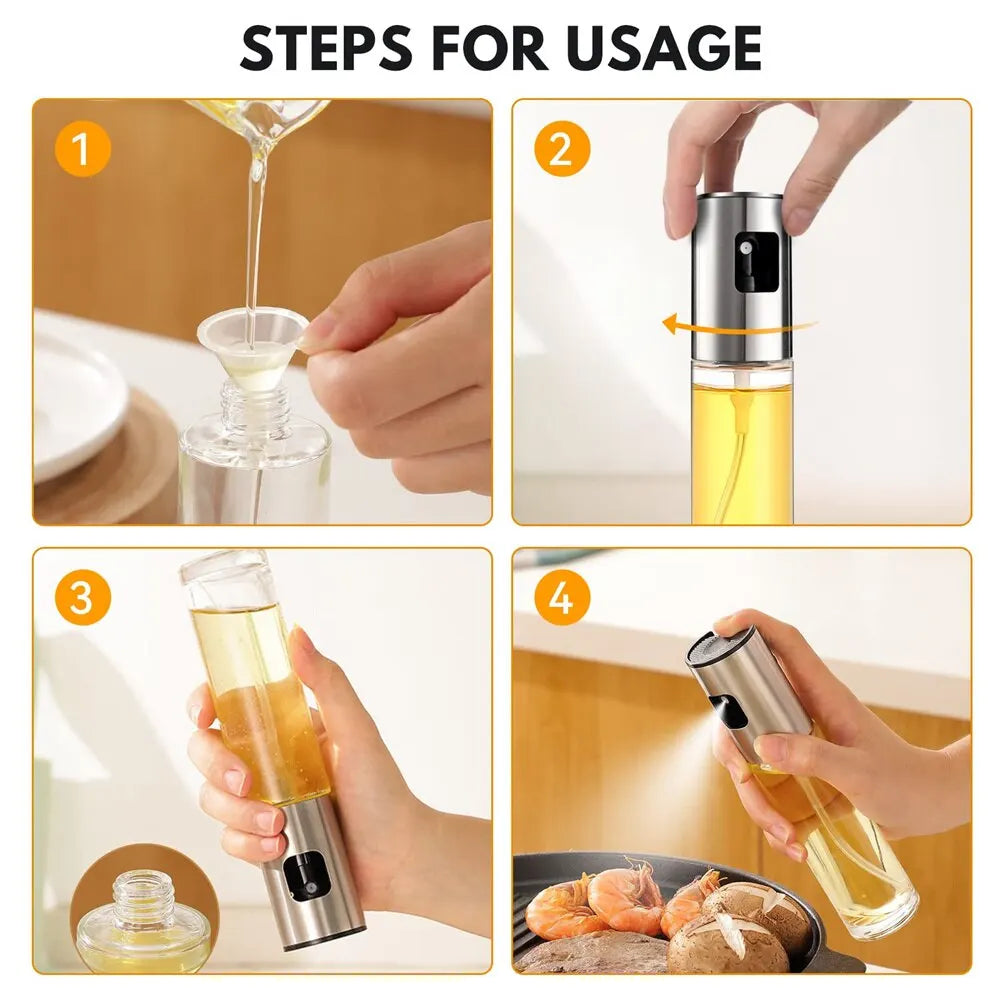 Glass Oil Sprayer Cooking Spray Bottle