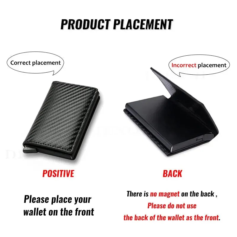 Anti Thief Rfid Card Holder Minimalist Mens Wallet