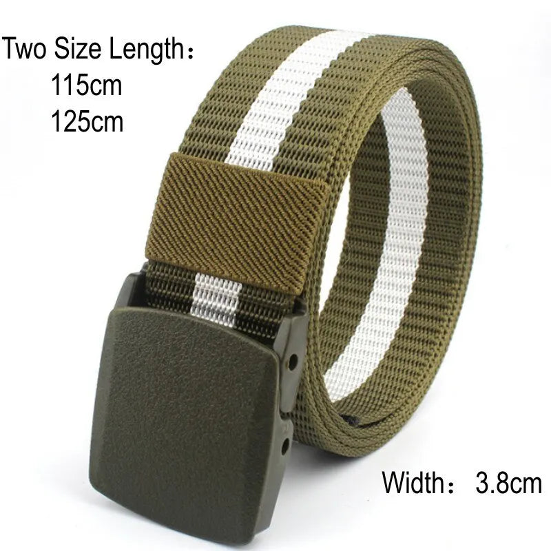 Mens Tactical Military Outdoor Combat Canvas Belt