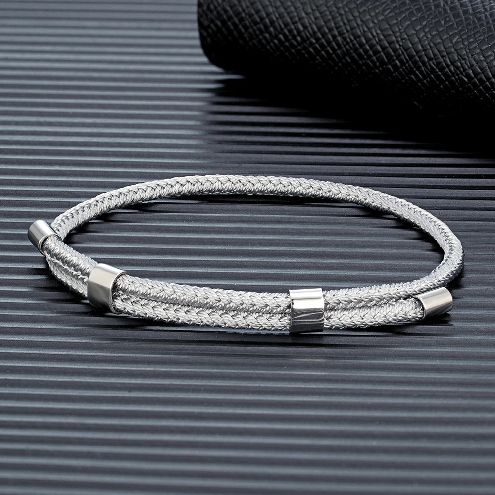 Fashion Men Women Adjustable Nautical Rope Bracelet