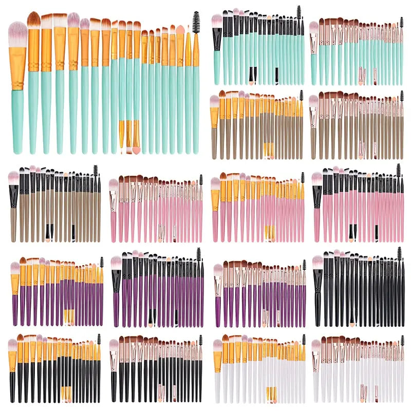 Maange 20 PCs Makeup Brush Set Eye Shadow Brush