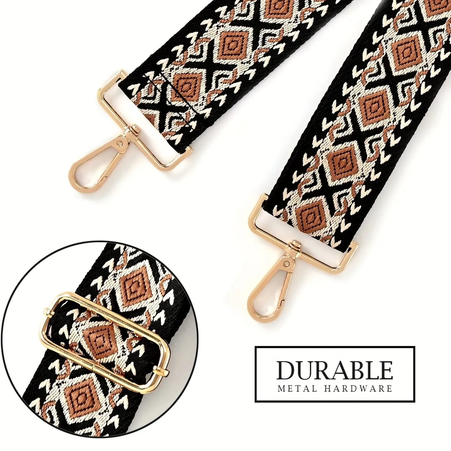 Ethnic Style Purse Strap Replaceable Handbag Crossbody Bag Strap