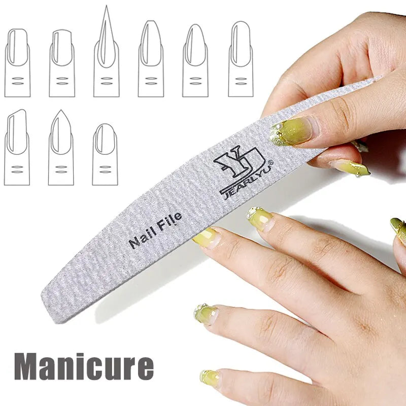 5pcs Nail File Mix Color Limas Grit Professional Sandpaper