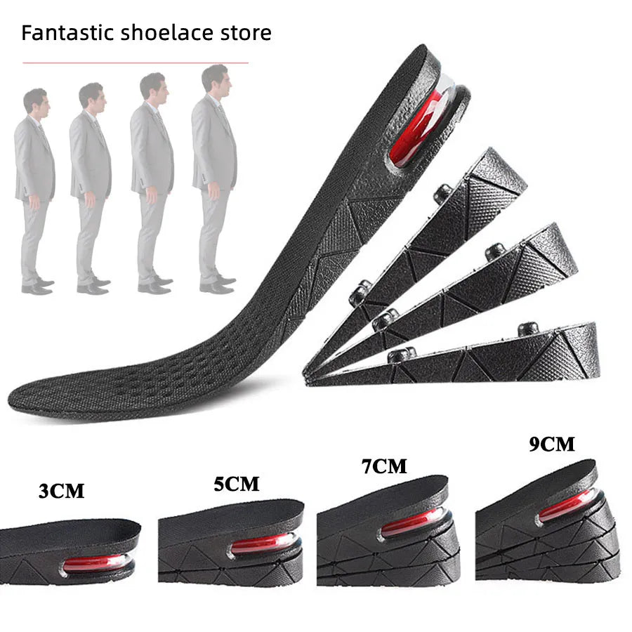 Invisible Height Increase Customizable Insoles for Comfort and Confidence