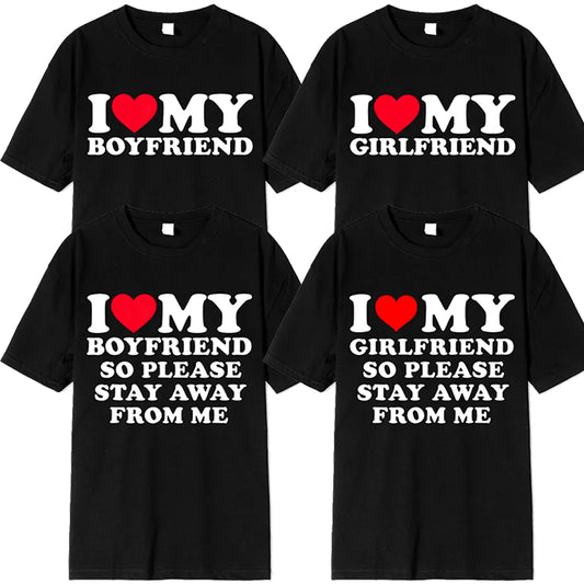 Funny BF GF Saying Quote Gift Tee Tops Mens T Shirt