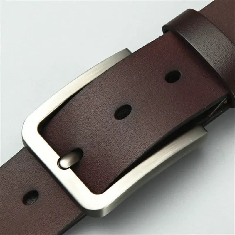 Mens Alloy Square Pin Buckle Belts Pu Leather