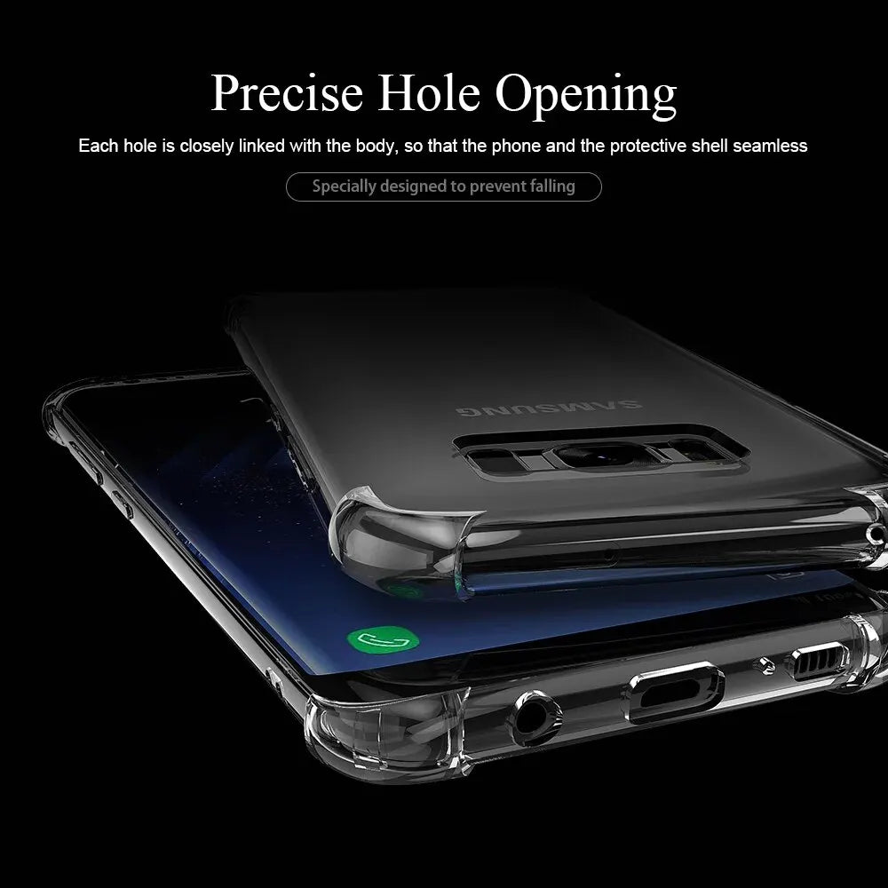 Transparent Shockproof Phone Case For Galaxy S23 S22 S21 S20