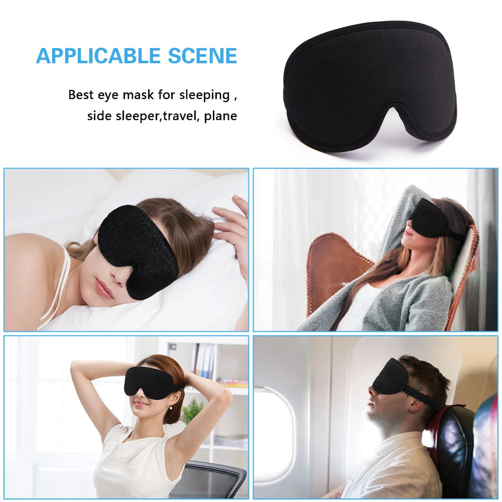 Silk Sleeping Mask Soft Smooth Sleep Mask For Eyes Travel Shade Cover