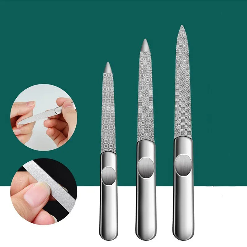 Mix 3 Size Nail File Stainless Steel Sandpaper