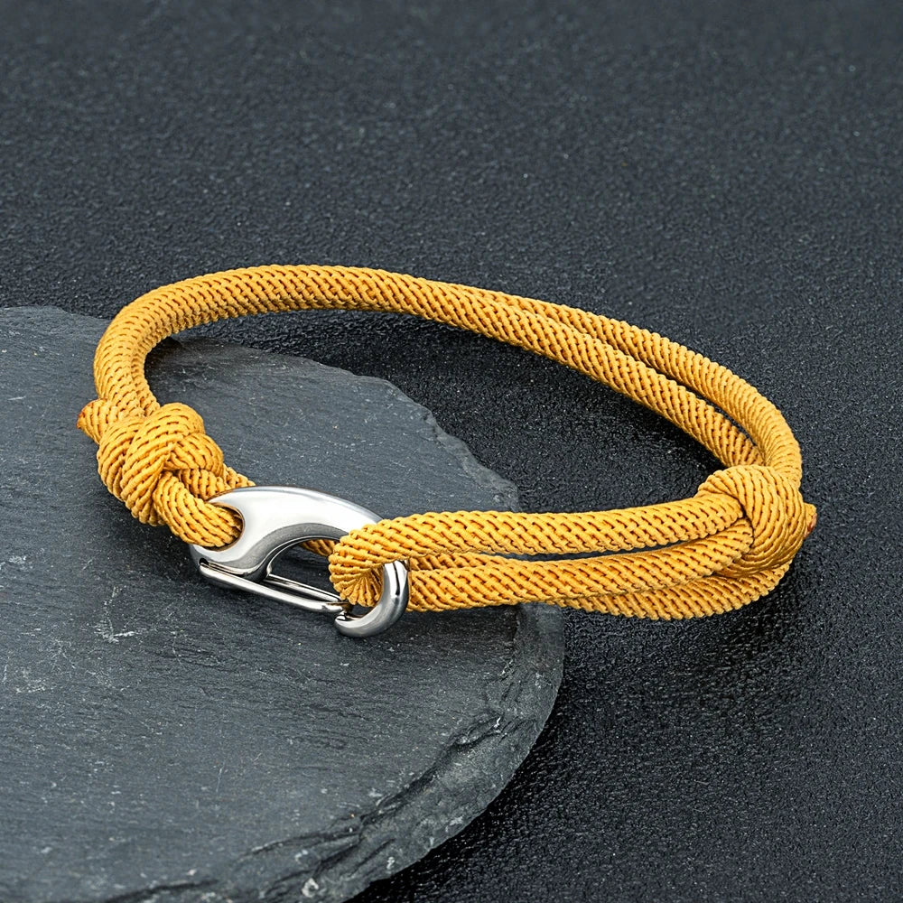 Adjustable Double Strand 3mm Thin Cord Handmade Woven Rope Bracelet