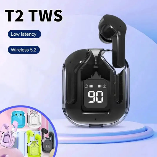 T2 Wireless Bluetooth Earphone Transparent